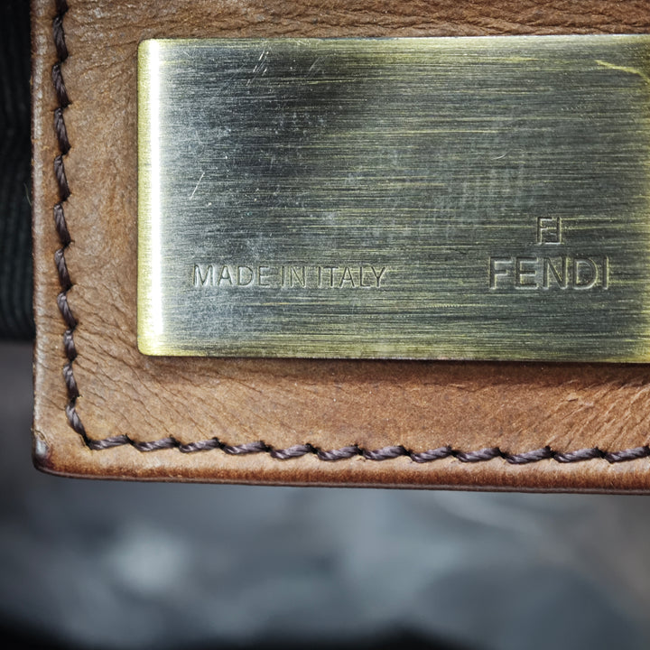 Fendi Zucca Toile FF Flat Messenger Sac