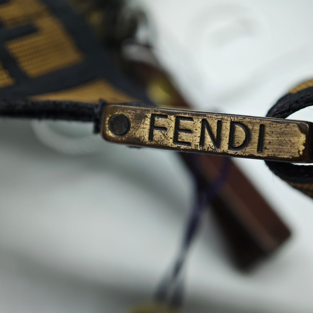 Fendi Zucca Toile FF Flat Messenger Sac