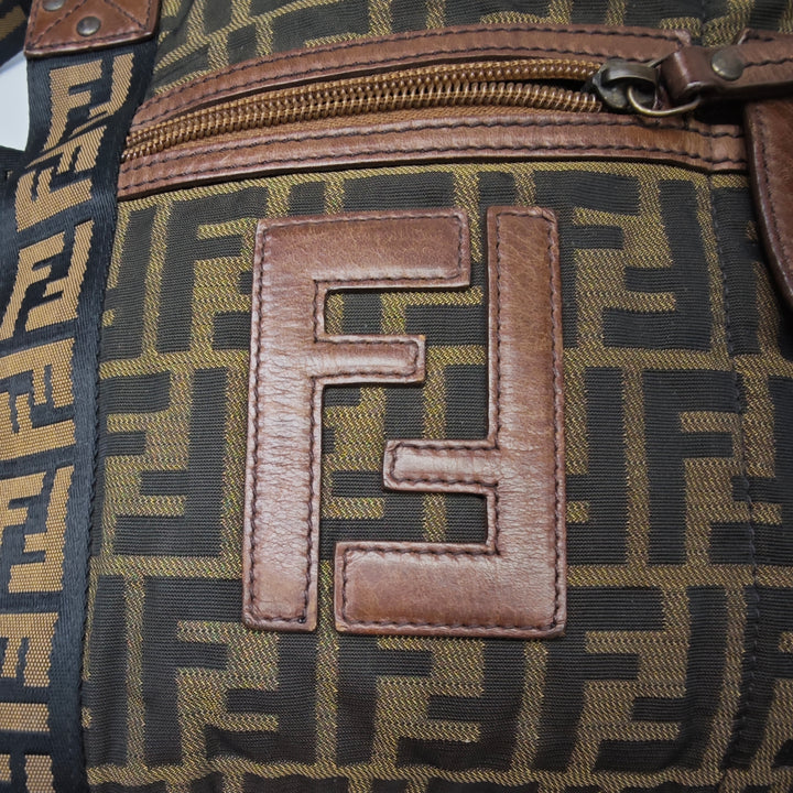 Fendi Zucca Toile FF Flat Messenger Sac