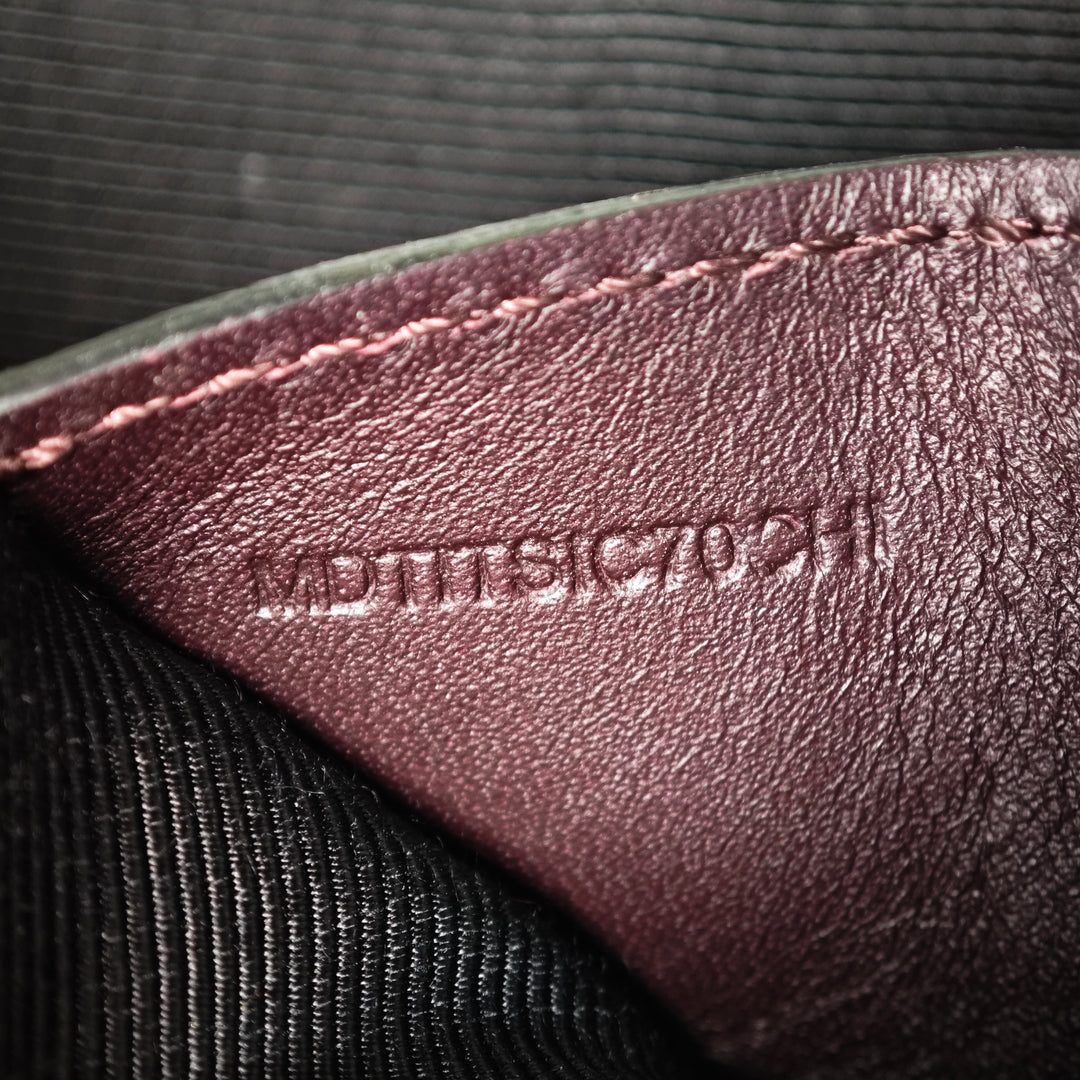 Burberry House Check Toile à finitions Cuir de veau grainé Zip Pochette