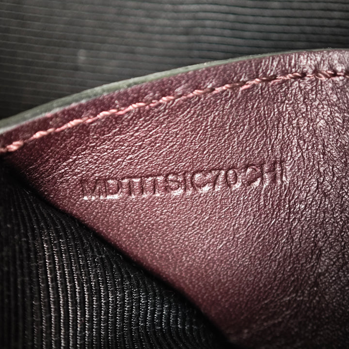 Burberry House Check Toile à finitions Cuir de veau grainé Zip Pochette