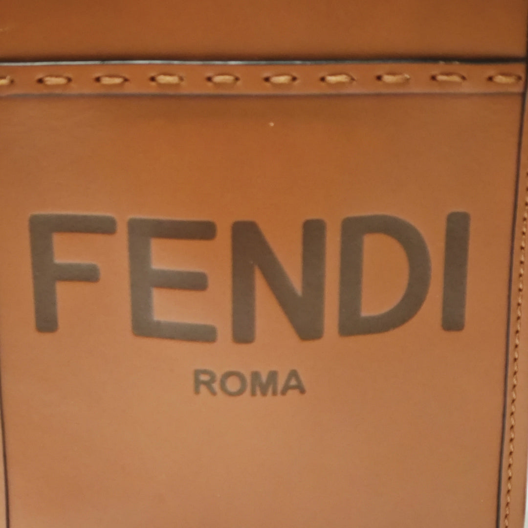 Fendi Mini Cuir Sunshine Shopper Cabas
