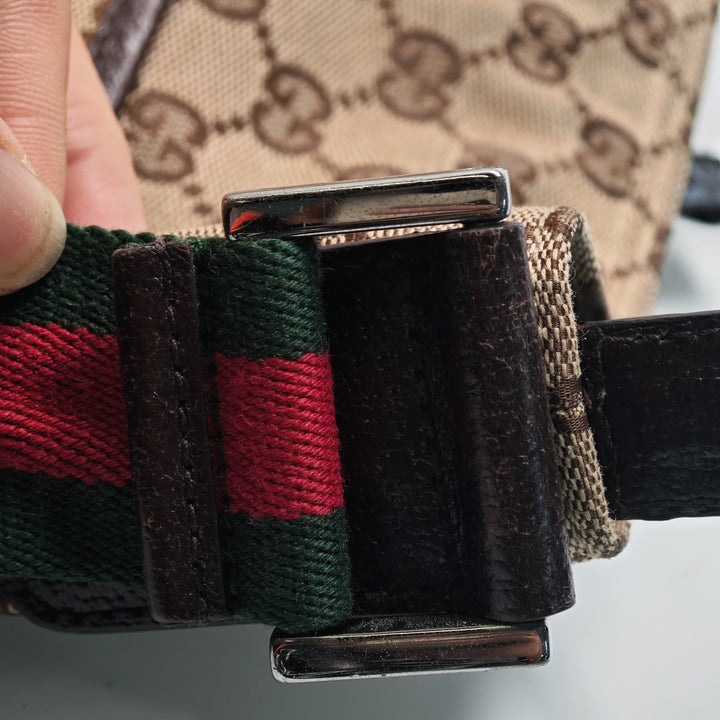 Gucci GG Toile Web Sac porté croisé