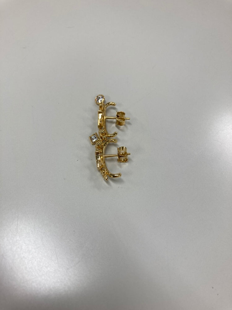 Louis Vuitton plaqué Strass LV In The Sky fermoir poussette Boucles d’oreilles