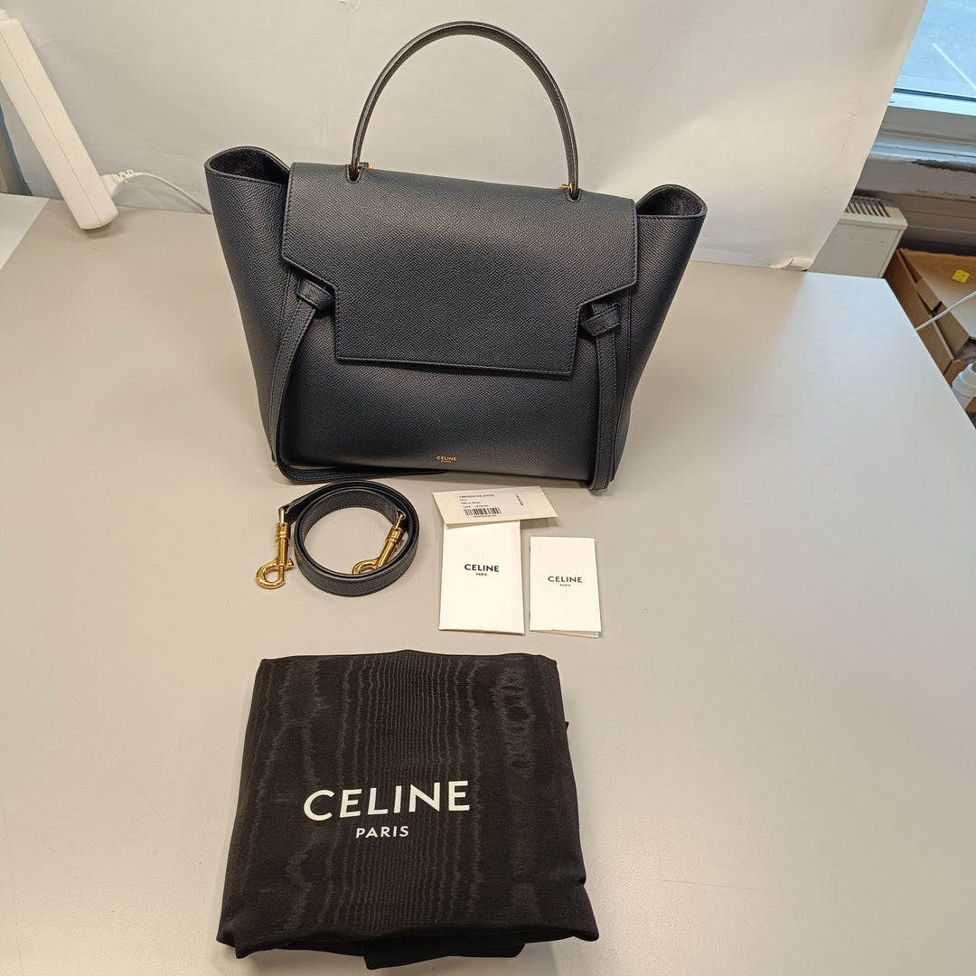 Celine Mini Cuir de veau grainé Sac ceinture
