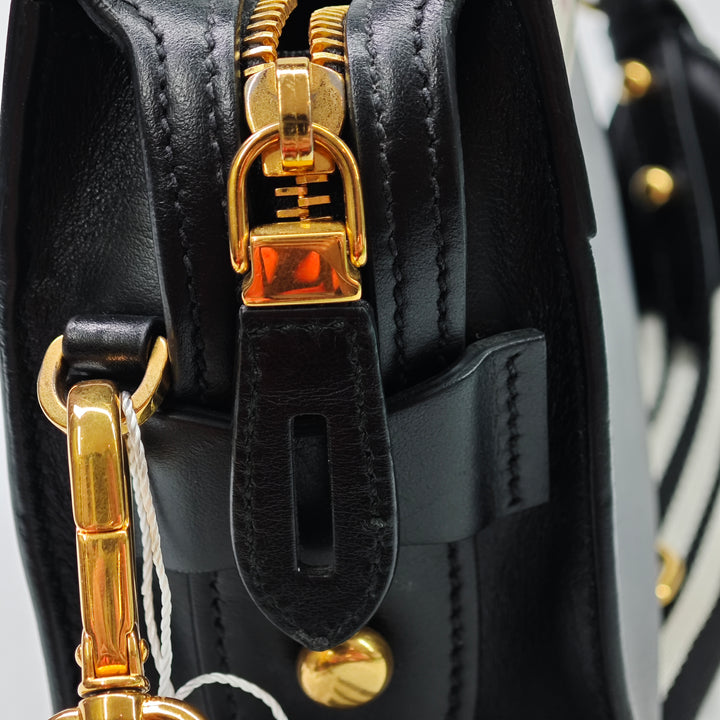 Prada City Veau et Saffiano Lip Print Esplanade Sac porté croisé