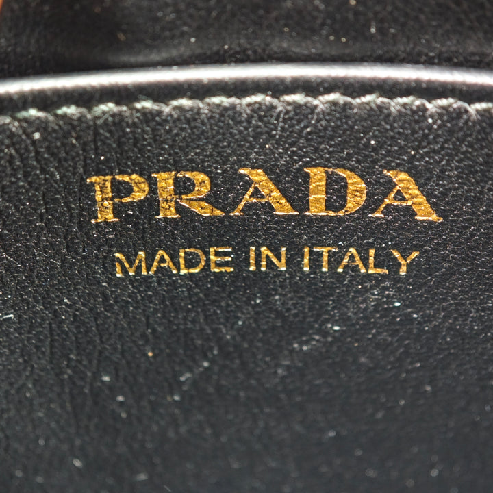 Prada City Veau et Saffiano Lip Print Esplanade Sac porté croisé