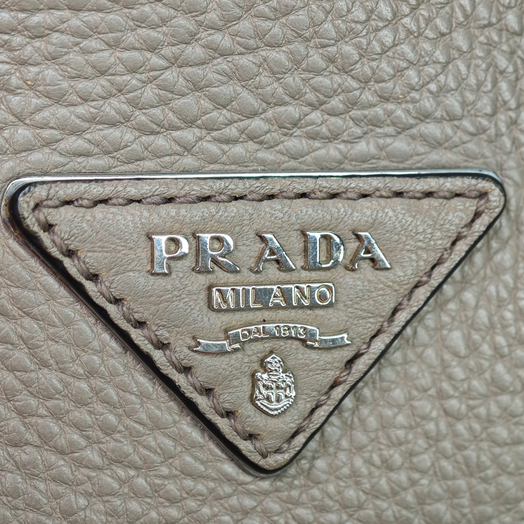 Prada Vitello Daino Double Handle Sac