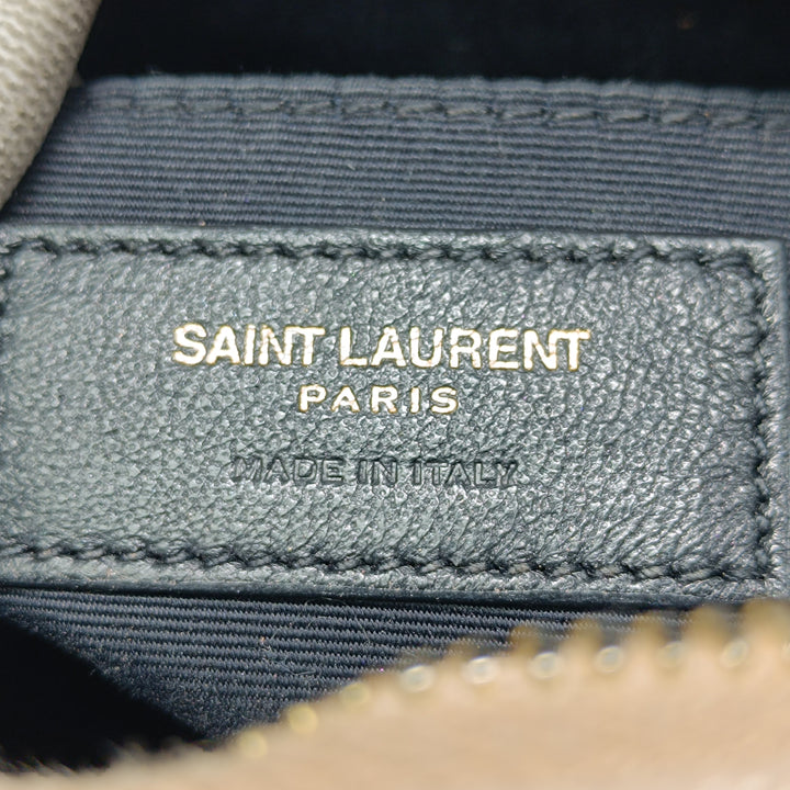 Saint Laurent Grain De Poudre Chevron Rond Vinyle Sac caméra