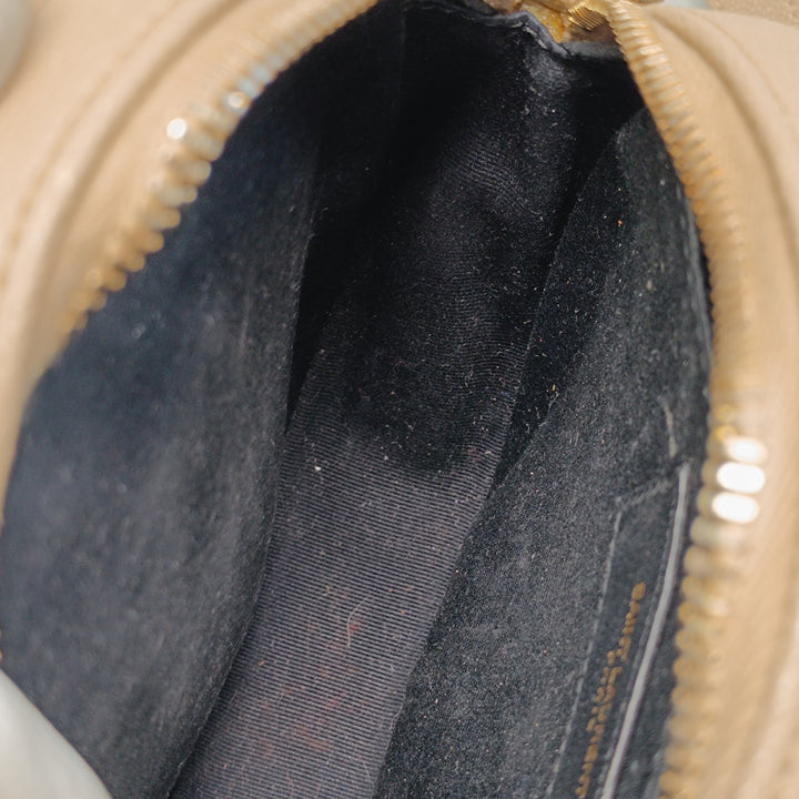 Saint Laurent Grain De Poudre Chevron Rond Vinyle Sac caméra