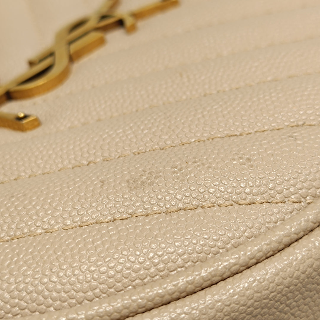 Saint Laurent Grain De Poudre Chevron Rond Vinyle Sac caméra