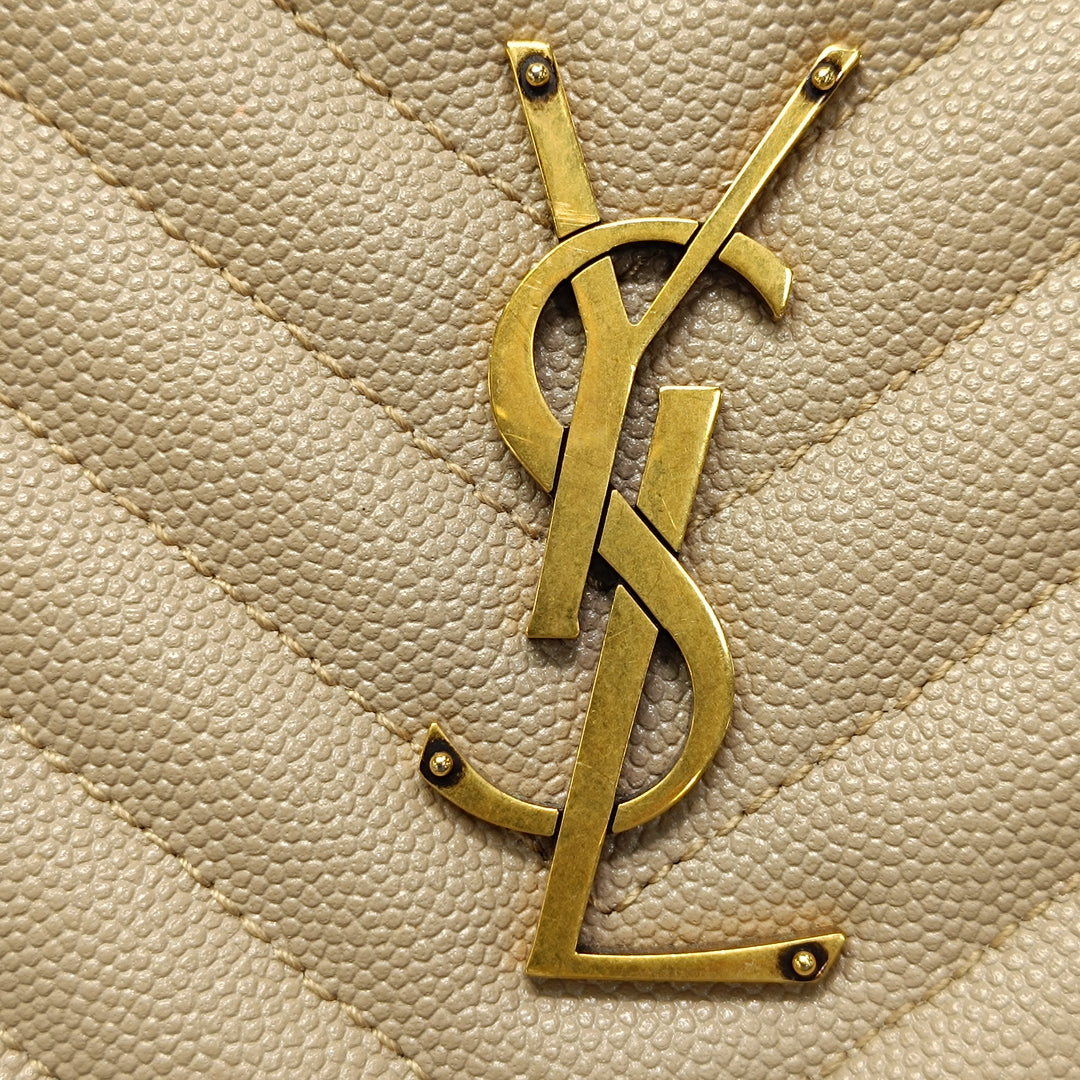 Saint Laurent Grain De Poudre Chevron Rond Vinyle Sac caméra