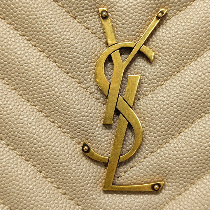 Saint Laurent Grain De Poudre Chevron Rond Vinyle Sac caméra
