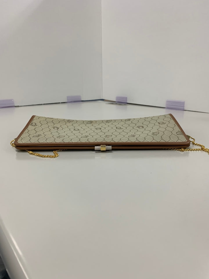 Dior Honeycomb Coated Toile Chain Sac porté croisé