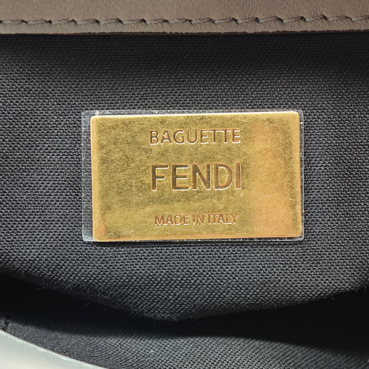 Fendi Cuir Baguette Chain Midi Sac bandoulière