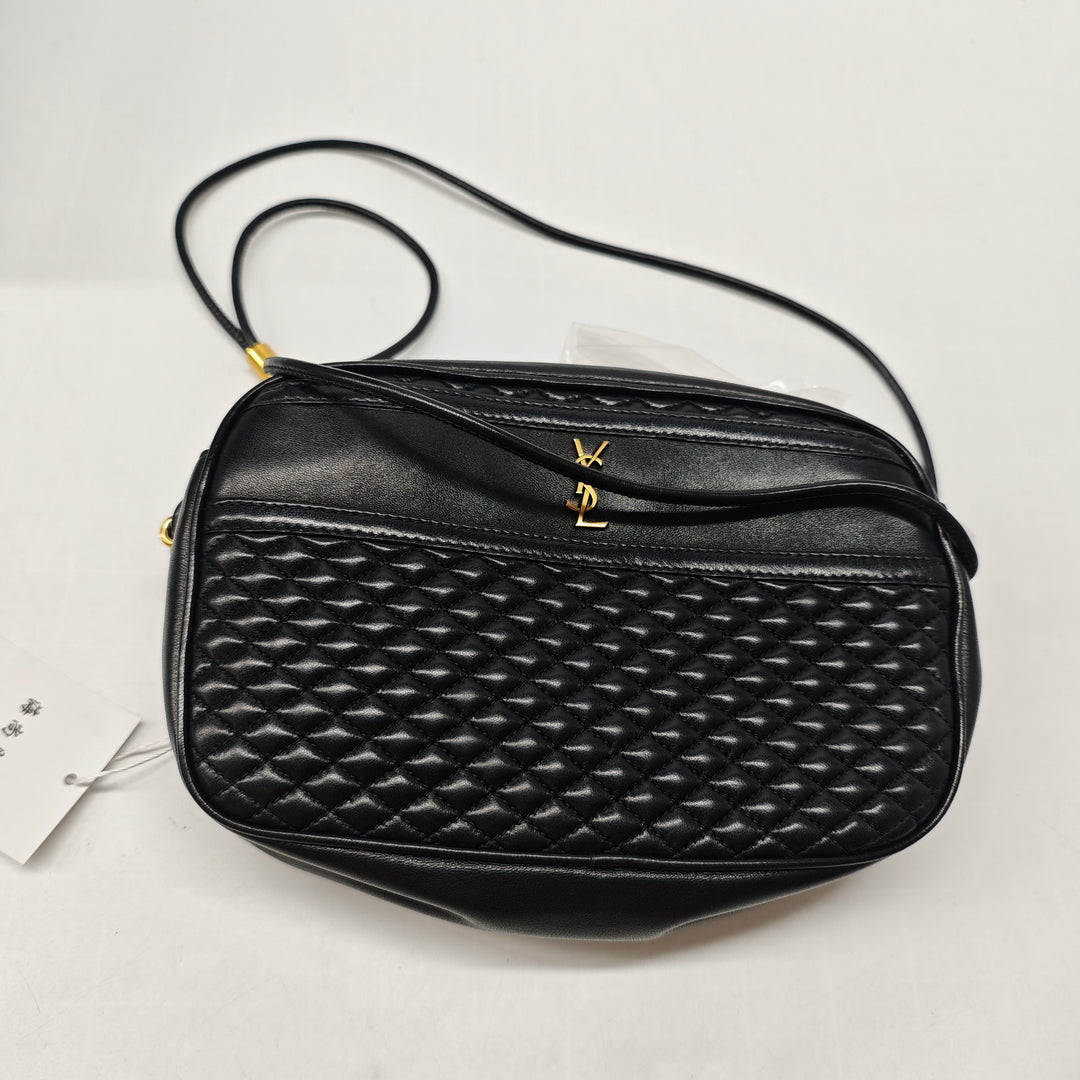 Saint Laurent Matelassé Cuir d'agneau Victoire Sac caméra