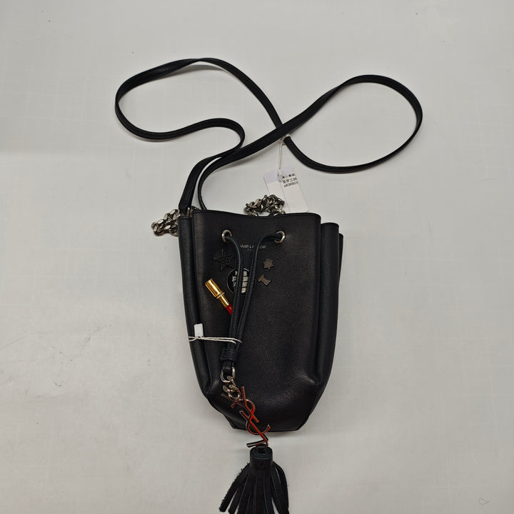 Saint Laurent Mini Cuir Monogram Embellished Bourse Bucket Sac