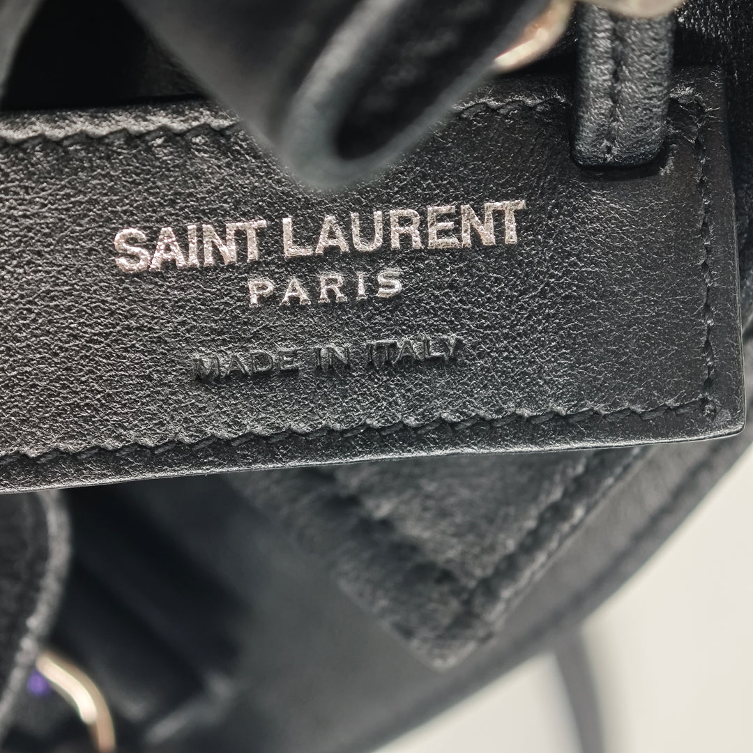 Saint Laurent Mini Cuir Monogram Embellished Bourse Bucket Sac