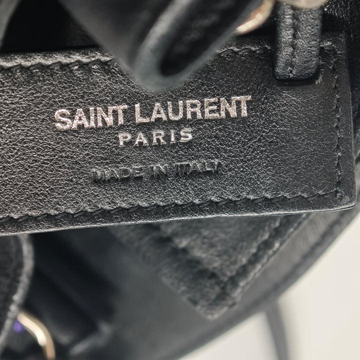 Saint Laurent Mini Cuir Monogram Embellished Bourse Bucket Sac