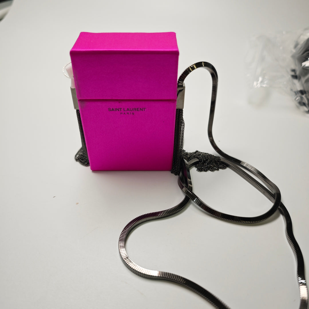 Saint Laurent Mini Soie Smoking Boîte Sac porté croisé