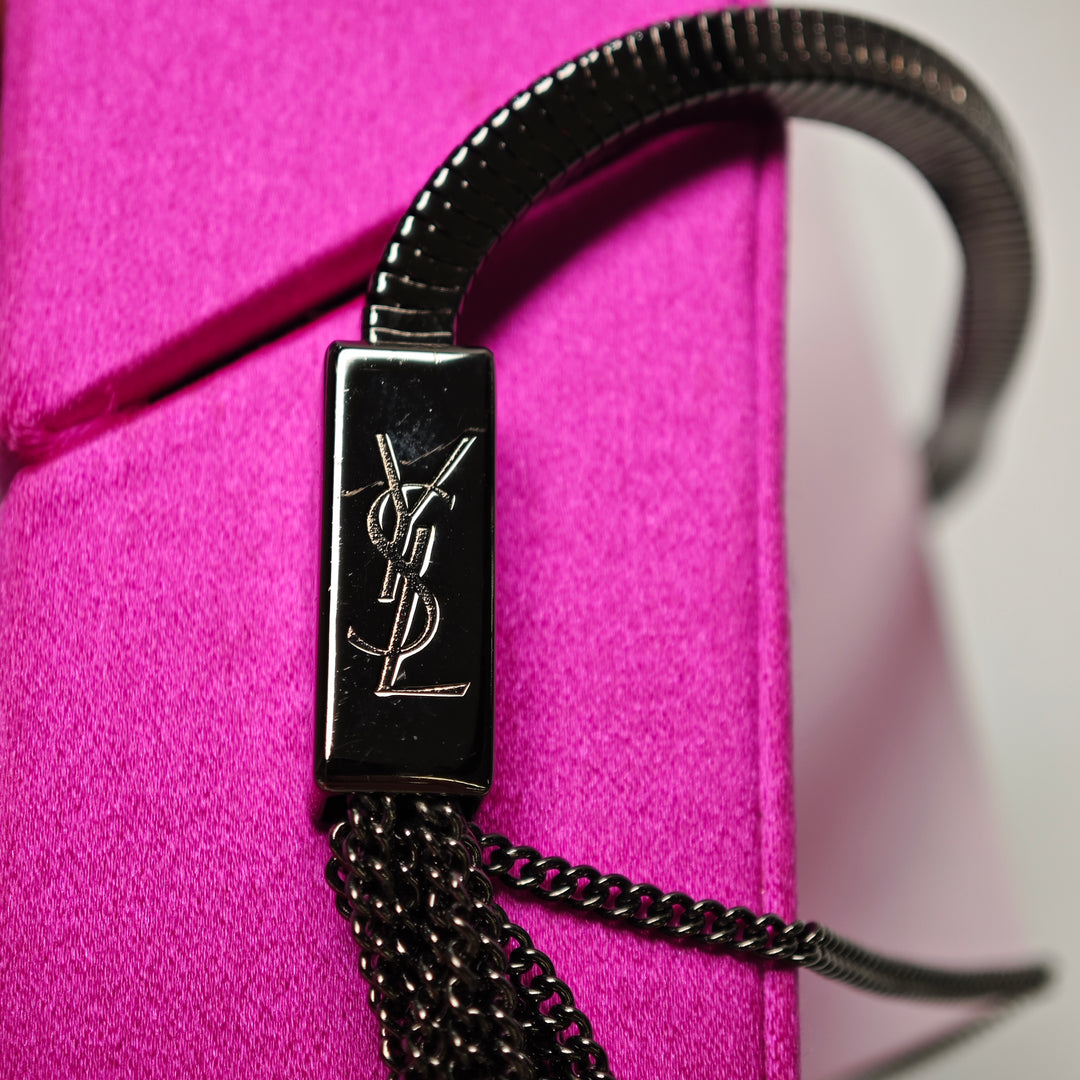 Saint Laurent Mini Soie Smoking Boîte Sac porté croisé