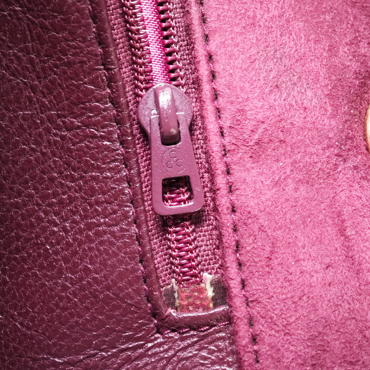 Chanel CC Matelassé Daim Diamond Rabat intégral