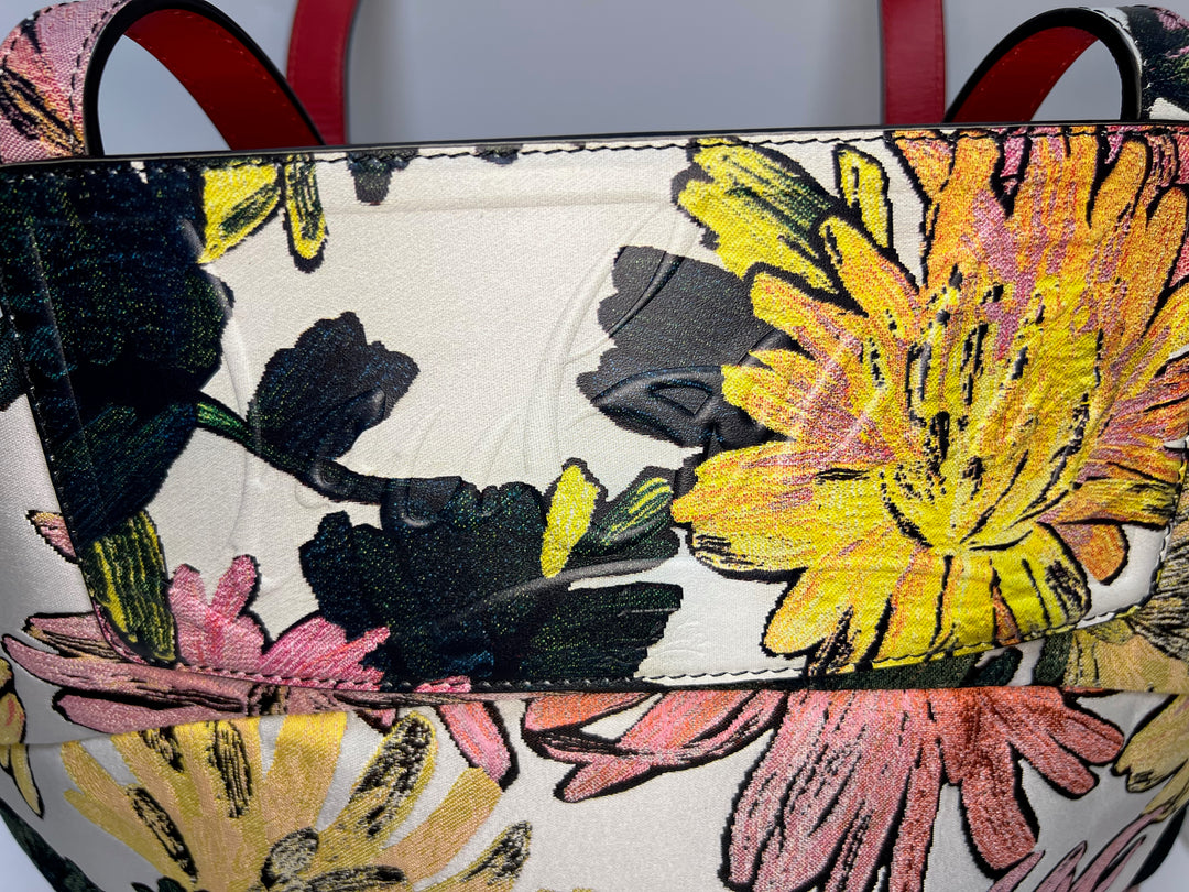 Christian Louboutin Toile brodé Loubishore Cabas Multi