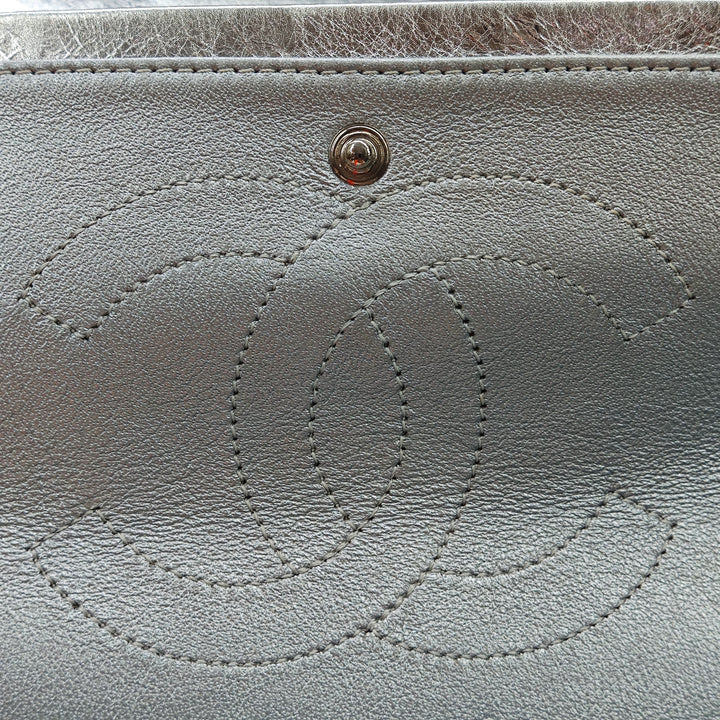 Chanel Matelassé Metallic vieilli Cuir de veau Reissue 2.55 Double rabat 226