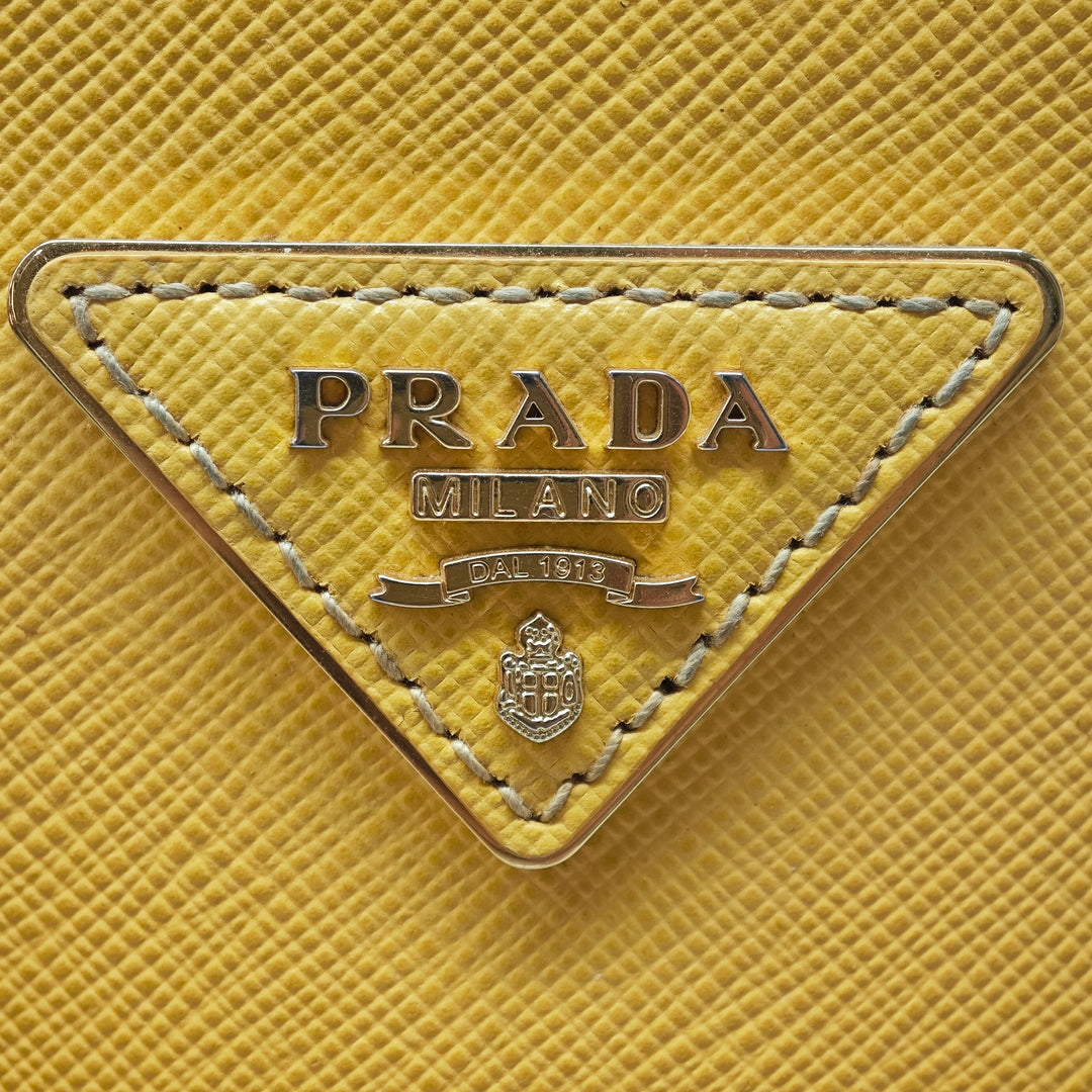 Prada Medium Saffiano Lux Galleria Double Zip Sac