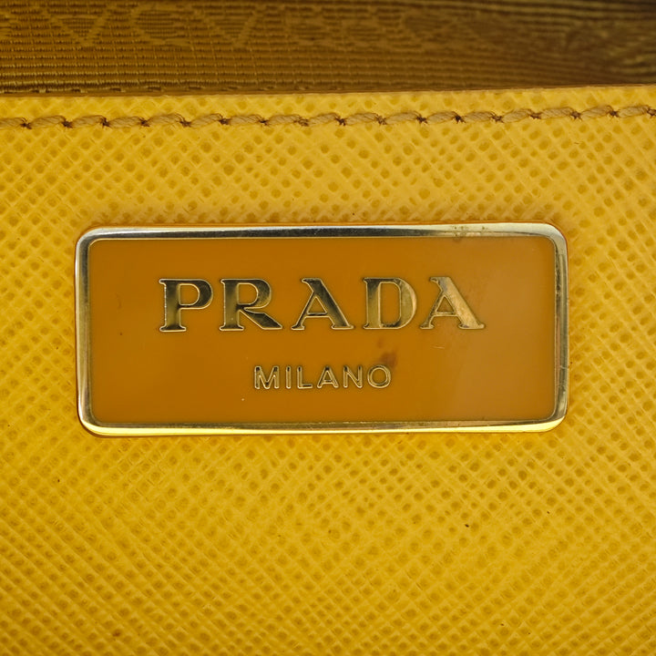 Prada Medium Saffiano Lux Galleria Double Zip Sac