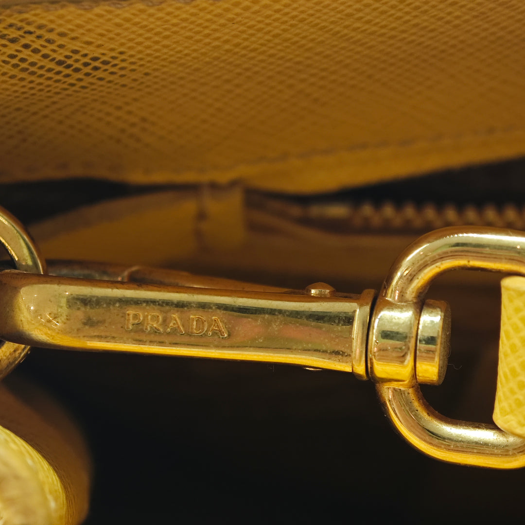 Prada Medium Saffiano Lux Galleria Double Zip Sac