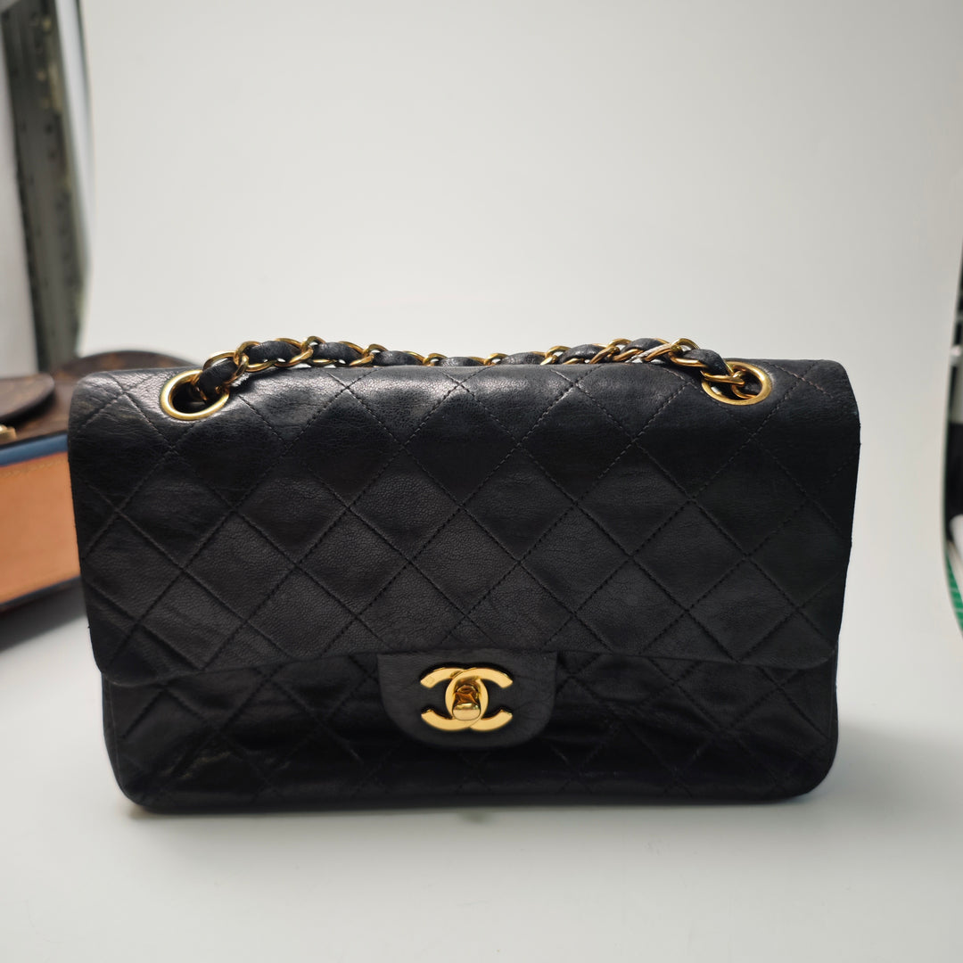 Chanel Small Classic Cuir d’agneau Double rabat