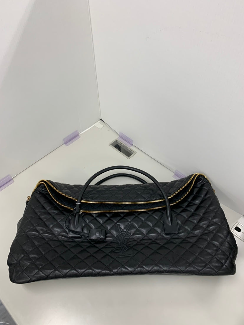 Saint Laurent Matelassé Cuir de veau ES Giant Sac de voyage