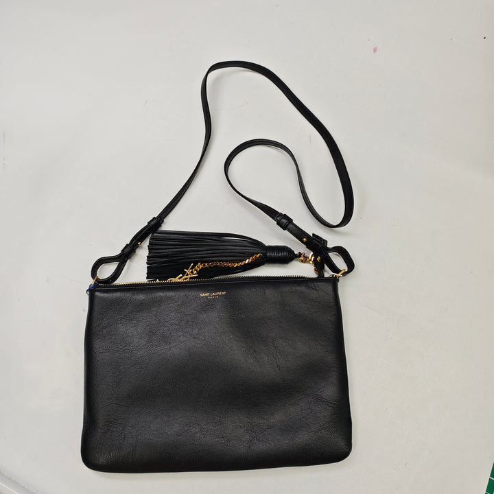 Saint Laurent Teen Cuir de veau Monogram Sac porté croisé