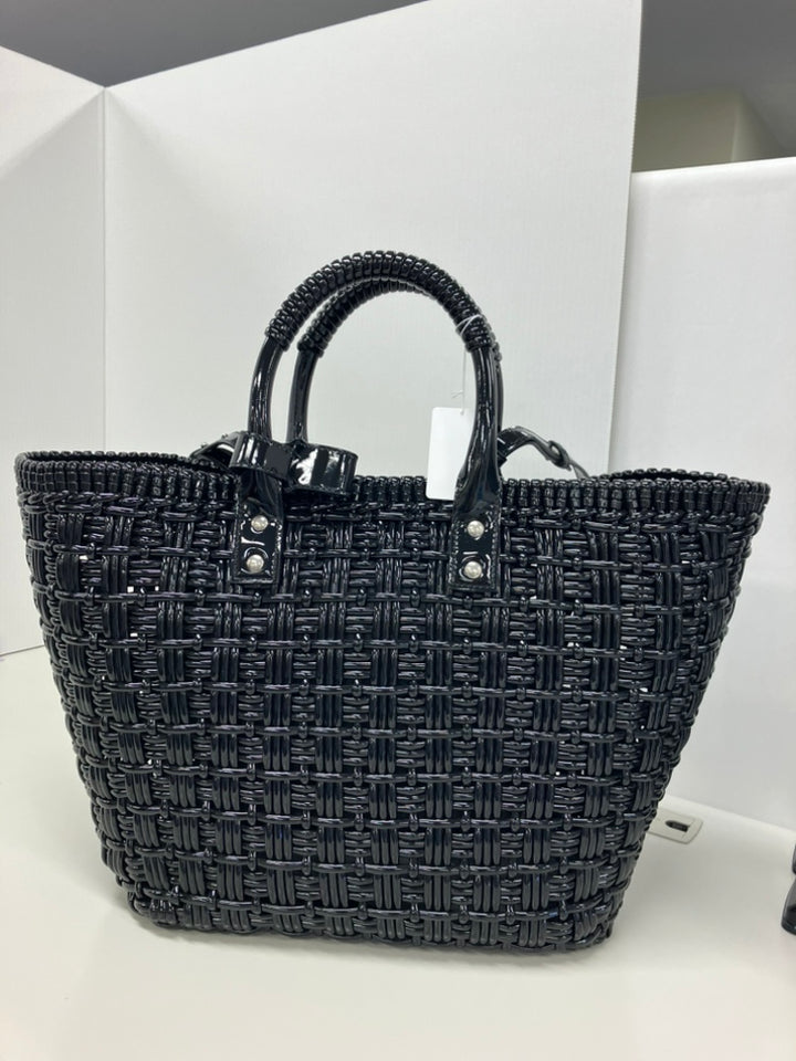 Balenciaga Small Faux Cuir Bistro Basket Sac