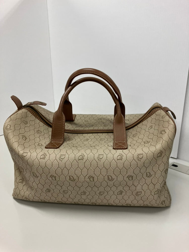 Dior Honeycomb Coated Toile Boston Sac