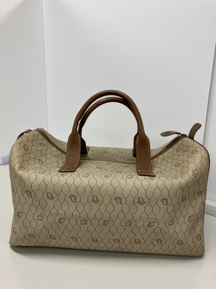Dior Honeycomb Coated Toile Boston Sac