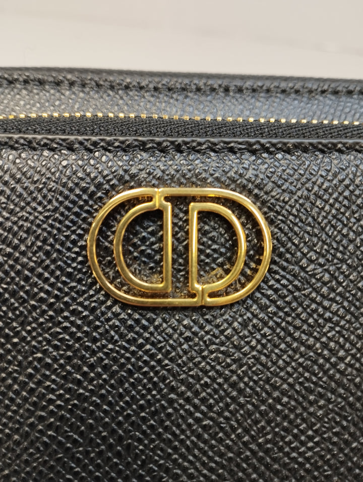 Dior Cuir de veau grainé Caro Double Pochette