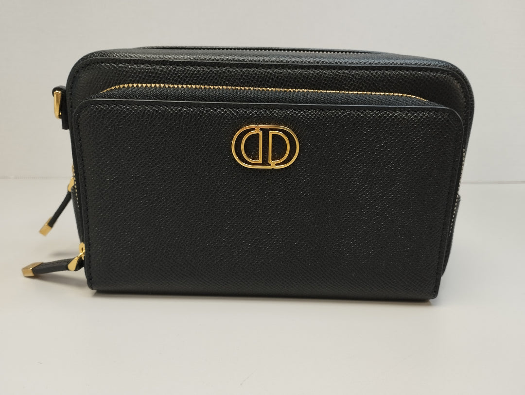 Dior Cuir de veau grainé Caro Double Pochette