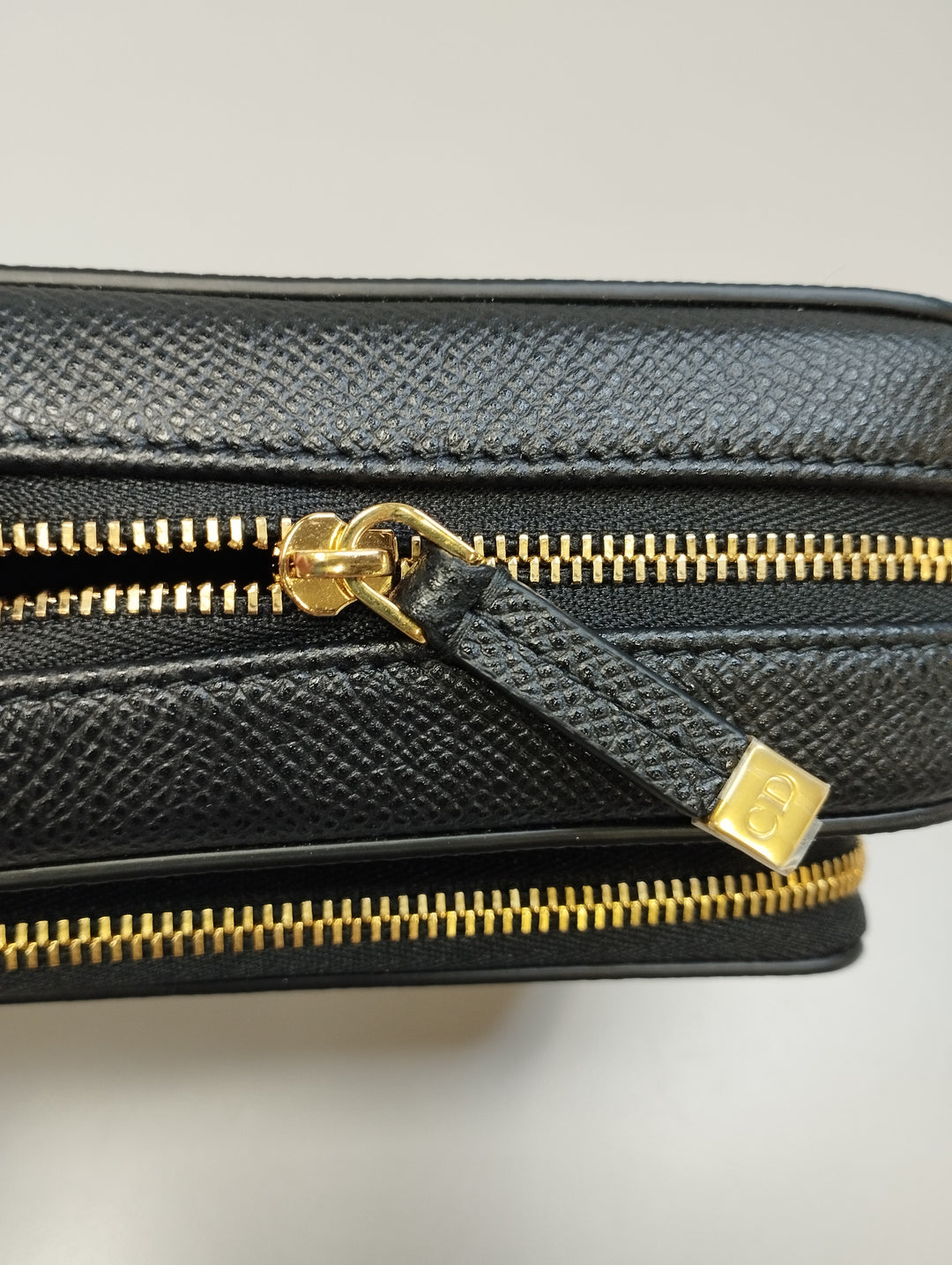 Dior Cuir de veau grainé Caro Double Pochette