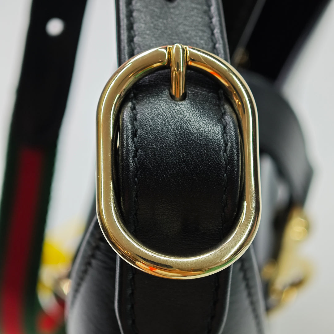 Gucci Small Cuir de veau Web Jackie 1961 Sac porté croisé