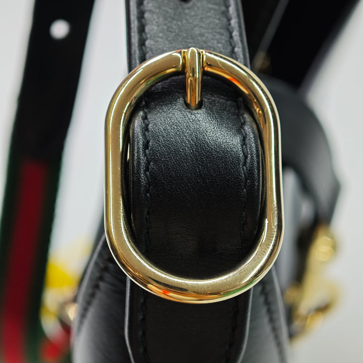 Gucci Small Cuir de veau Web Jackie 1961 Sac porté croisé