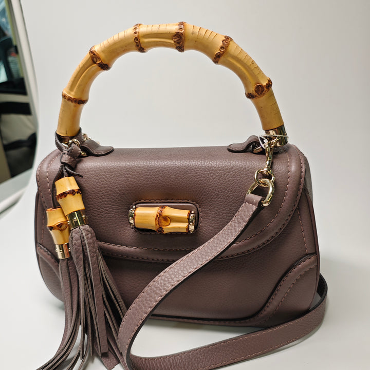Gucci Medium Cuir New Bamboo Sac