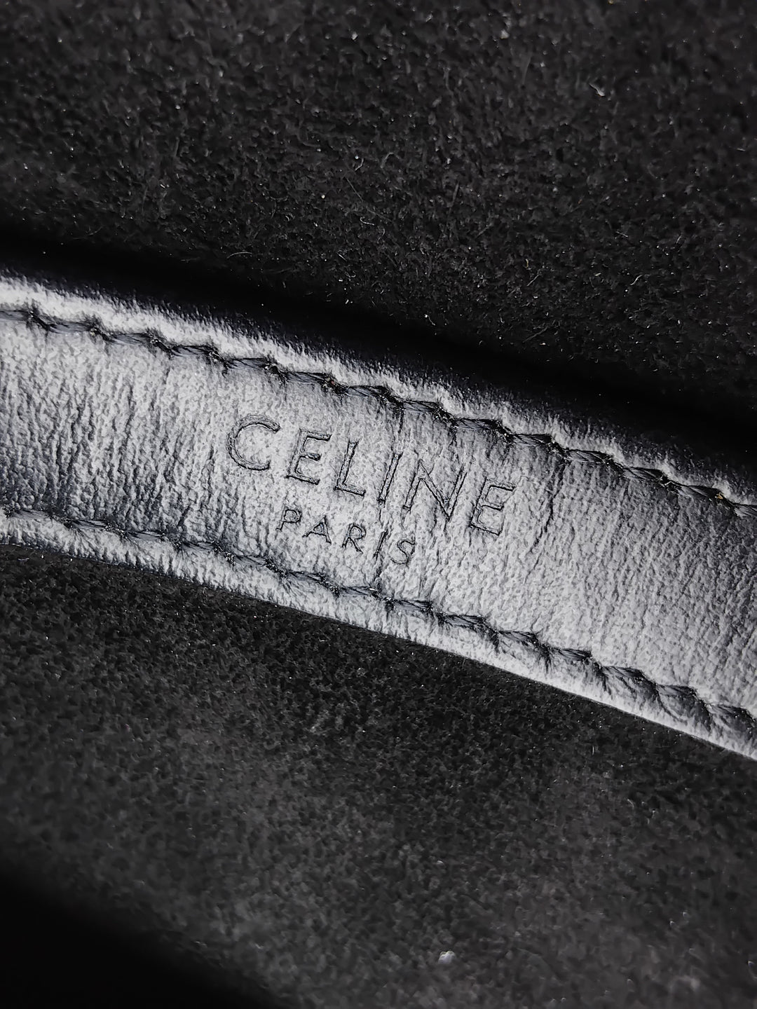 Celine Smooth Cuir de veau Logo Messenger Sac