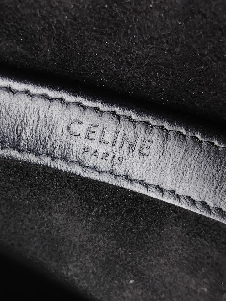 Celine Smooth Cuir de veau Logo Messenger Sac