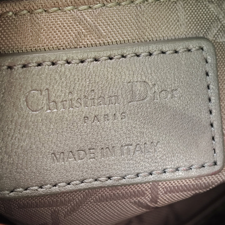 Dior Mini Metallic Cuir d’agneau Cannage Lady Dior