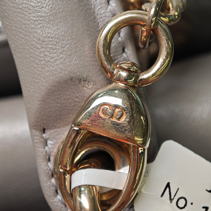 Dior Mini Metallic Cuir d’agneau Cannage Lady Dior