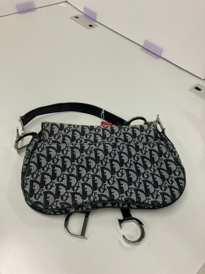 Dior Diorissimo Toile Double Saddle Sac