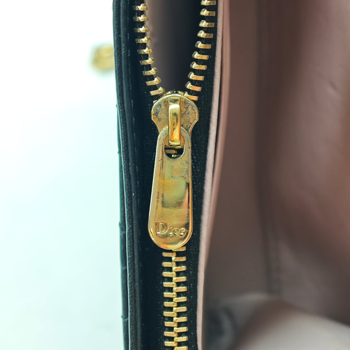 Dior Cuir d’agneau Cannage Miss Dior Promenade Wallet on Chain