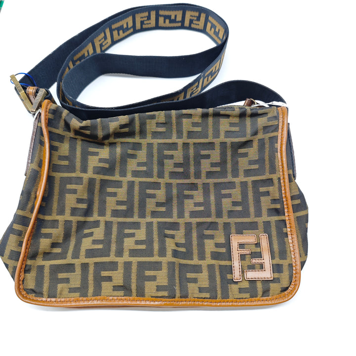 Fendi Zucca Toile Sac porté croisé